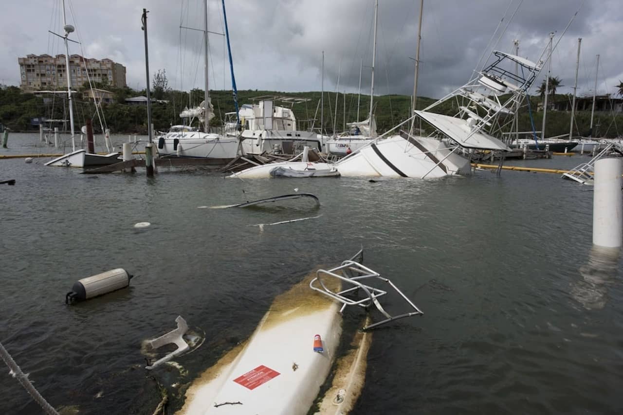 sunk boats