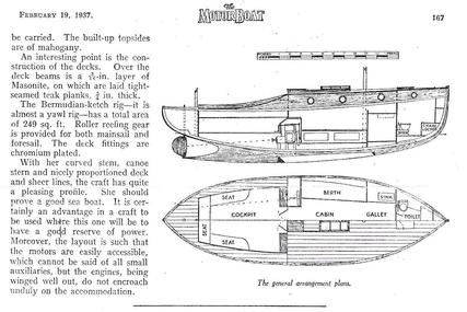 27ft. TRADITIONAL KETCH MOTOR SAILER