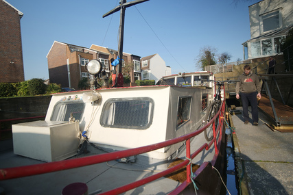 Dutch barge from 1900s Medium sized Dutch barge