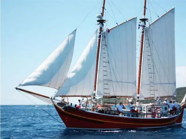 Greek Traditional Gaff-Rigged Schooner