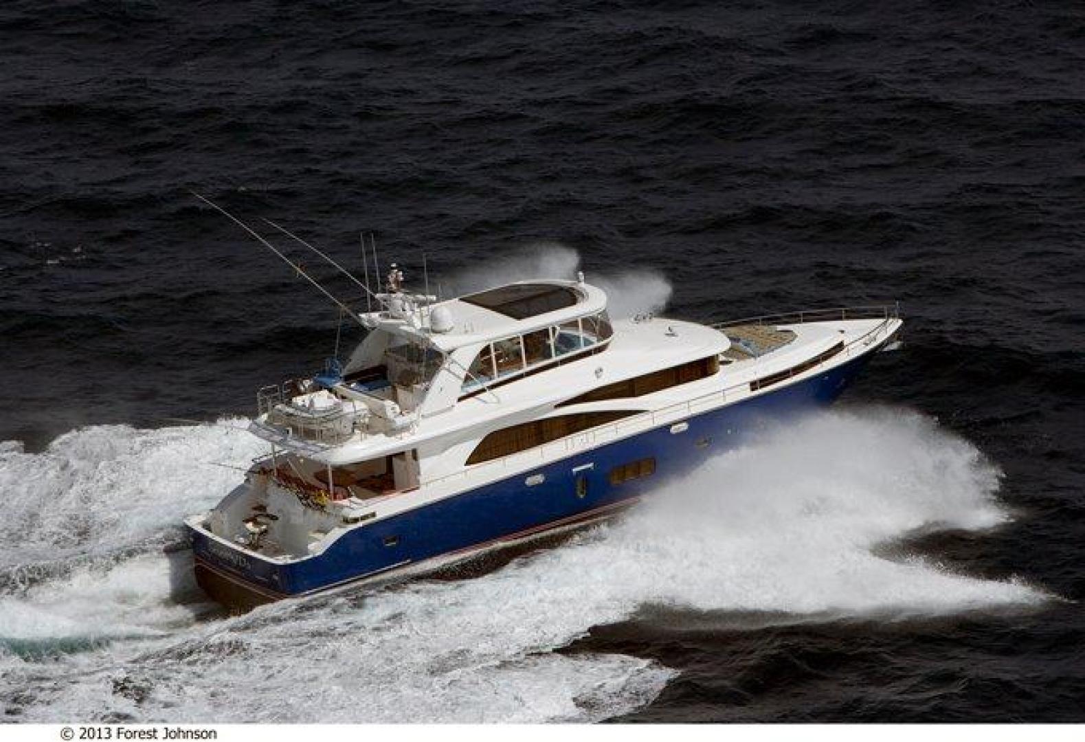 2025 Johnson flybridge w-fishing cockpit