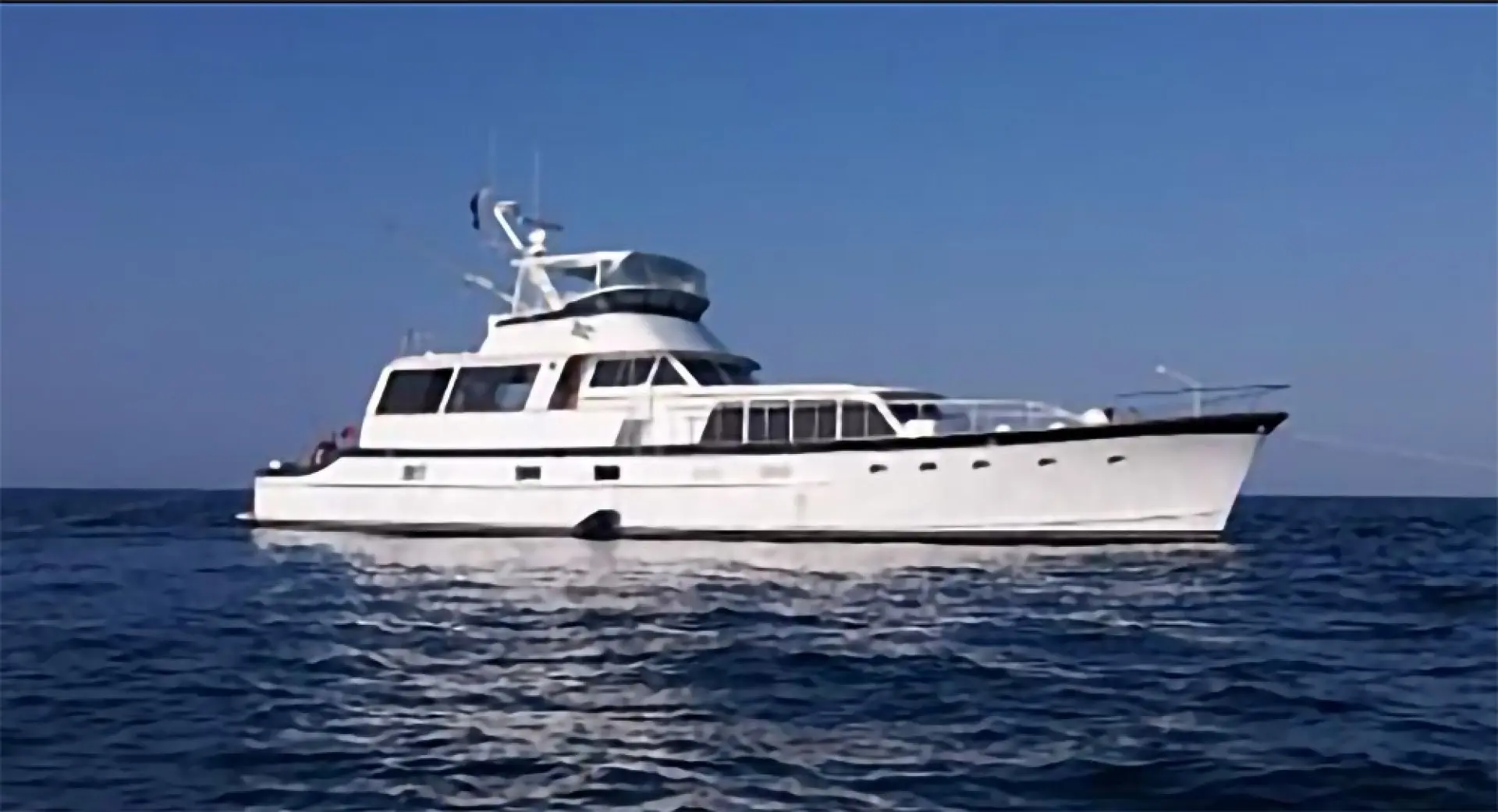 1965 Burger cockpit flybridge motor yacht