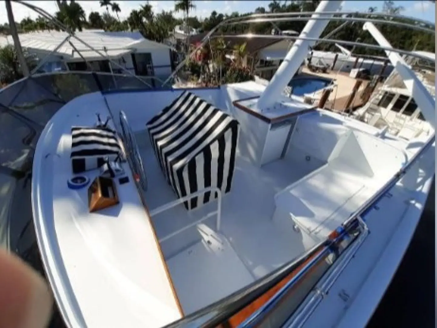 1965 Burger cockpit flybridge motor yacht