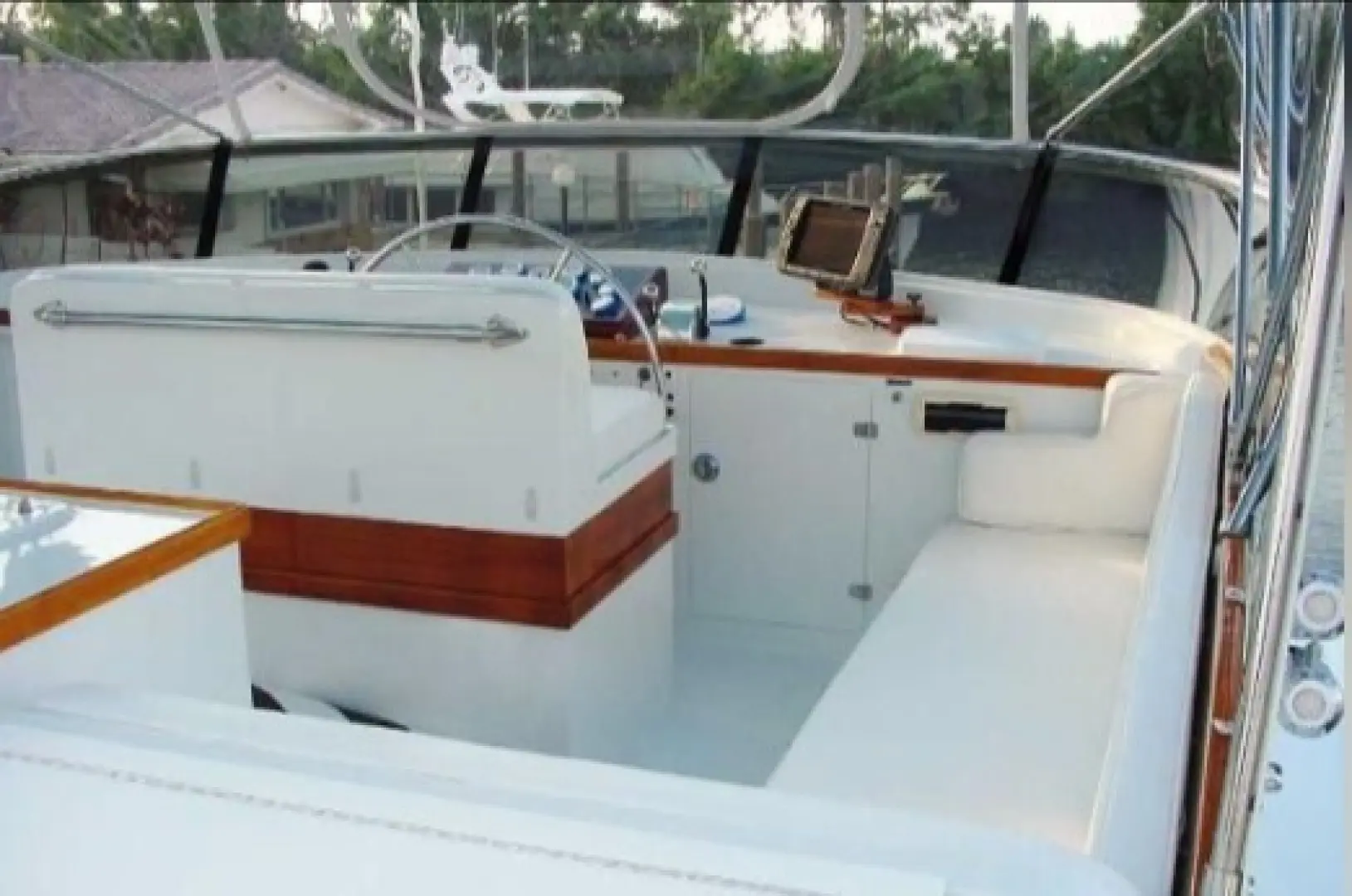 1965 Burger cockpit flybridge motor yacht