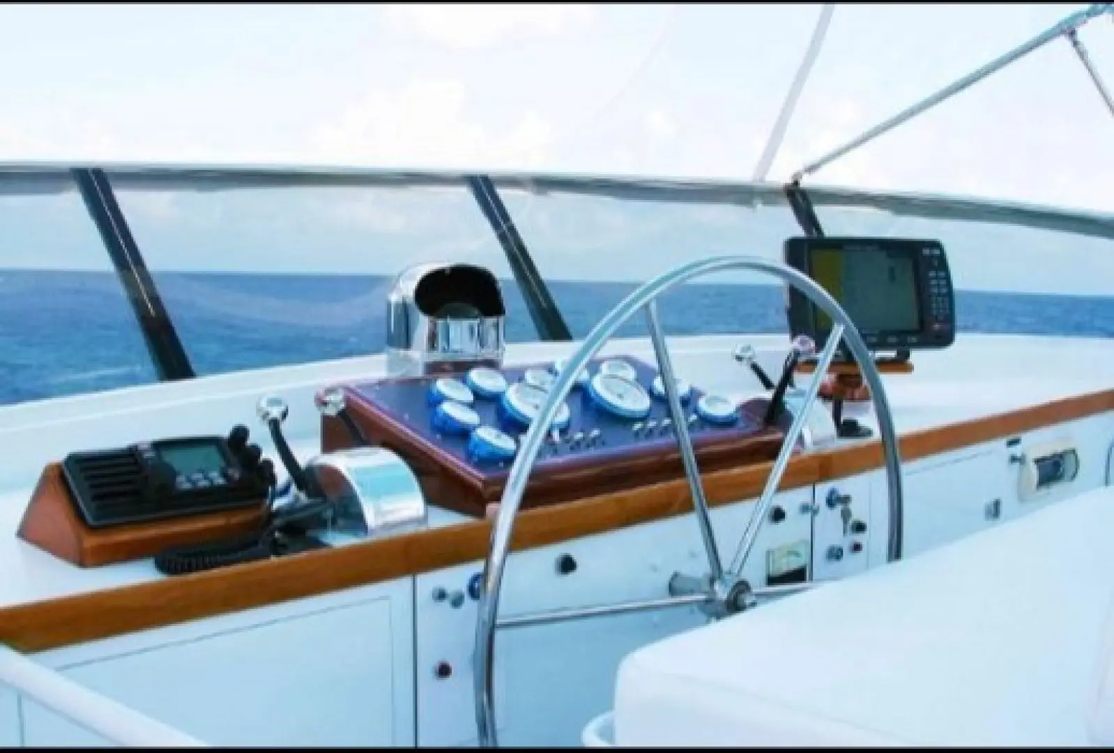 1965 Burger cockpit flybridge motor yacht