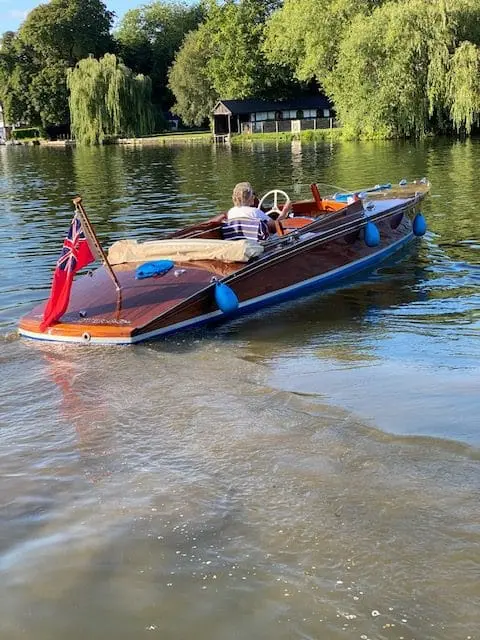 1962 Andrews slipper stern launch