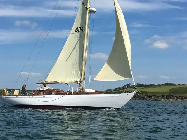 Laurent Giles Ketch. Currently rigged as sloop