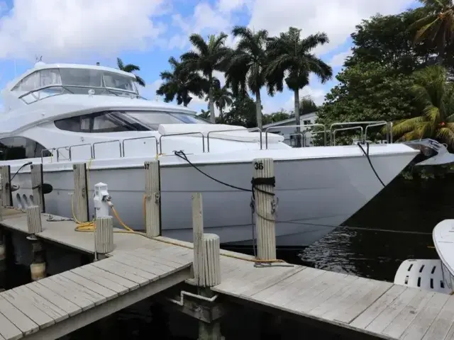 Hatteras 80 Enclosed Bridge Skylounge