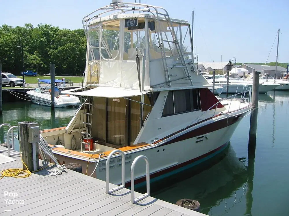 1983 Trojan 36 flybridge convertible