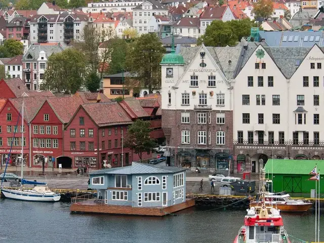 Grey Floating House Houseboat