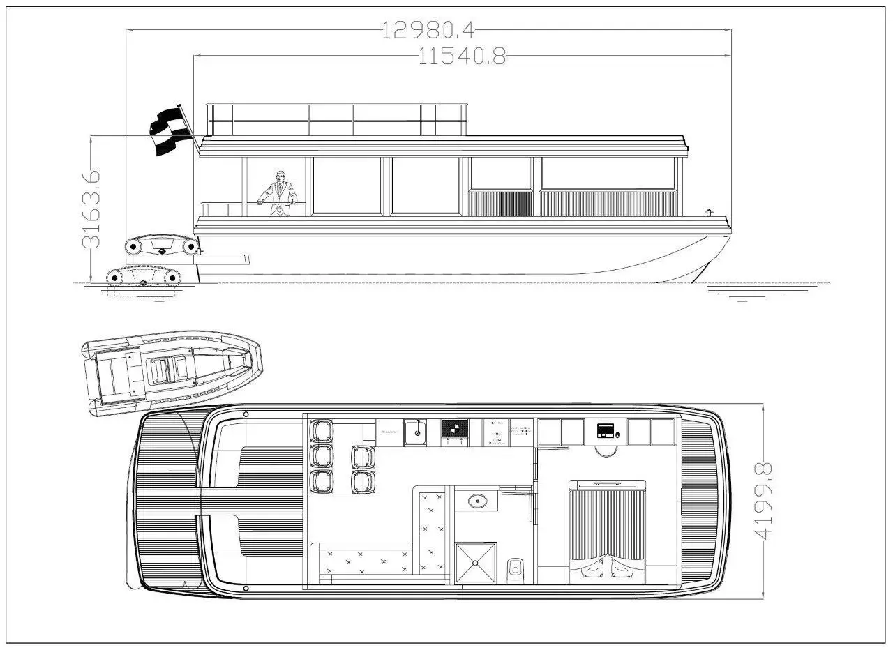 2024 Performance m-420 houseboat single level