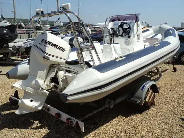 Ballistic Used  5.5m RIB with Evinrude 90Hp Outboard and Trailer