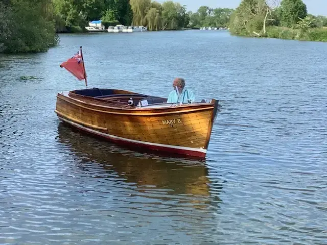 Classic Varnished River Launch