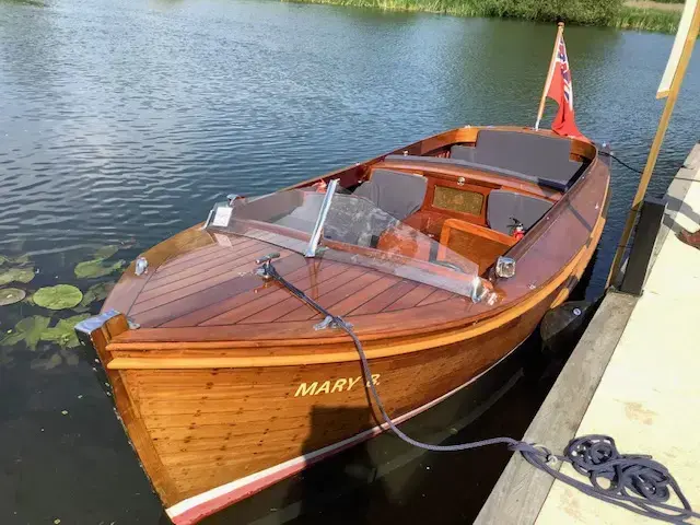 Classic Varnished River Launch