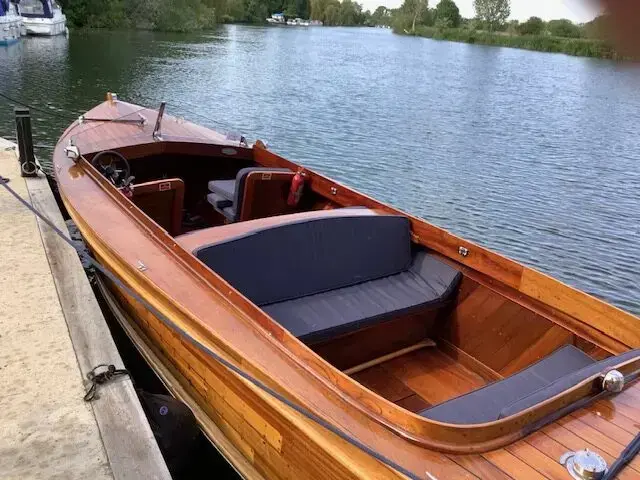 Classic Varnished River Launch