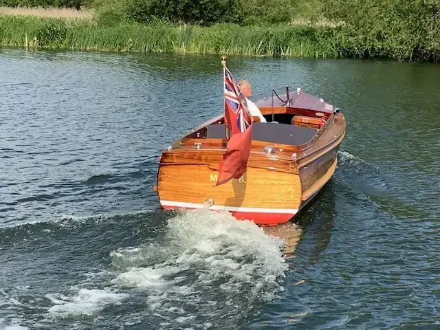 Classic Varnished River Launch