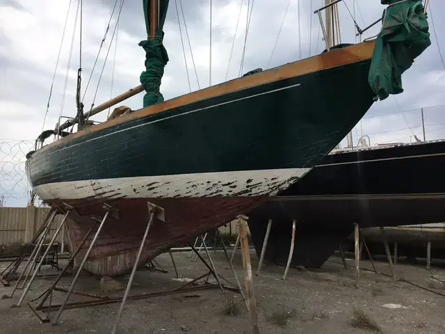 Classic Sparkman and Stephens teak sloop