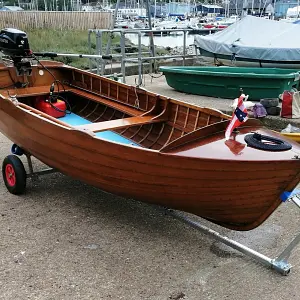  Classic Moorman Bros Clinker Rowing Dinghy