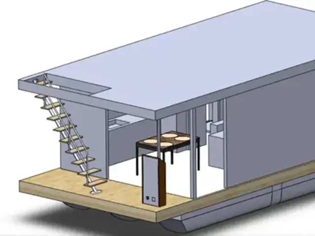 Boat Haus Mediterranean 8X4 MODERN Houseboat