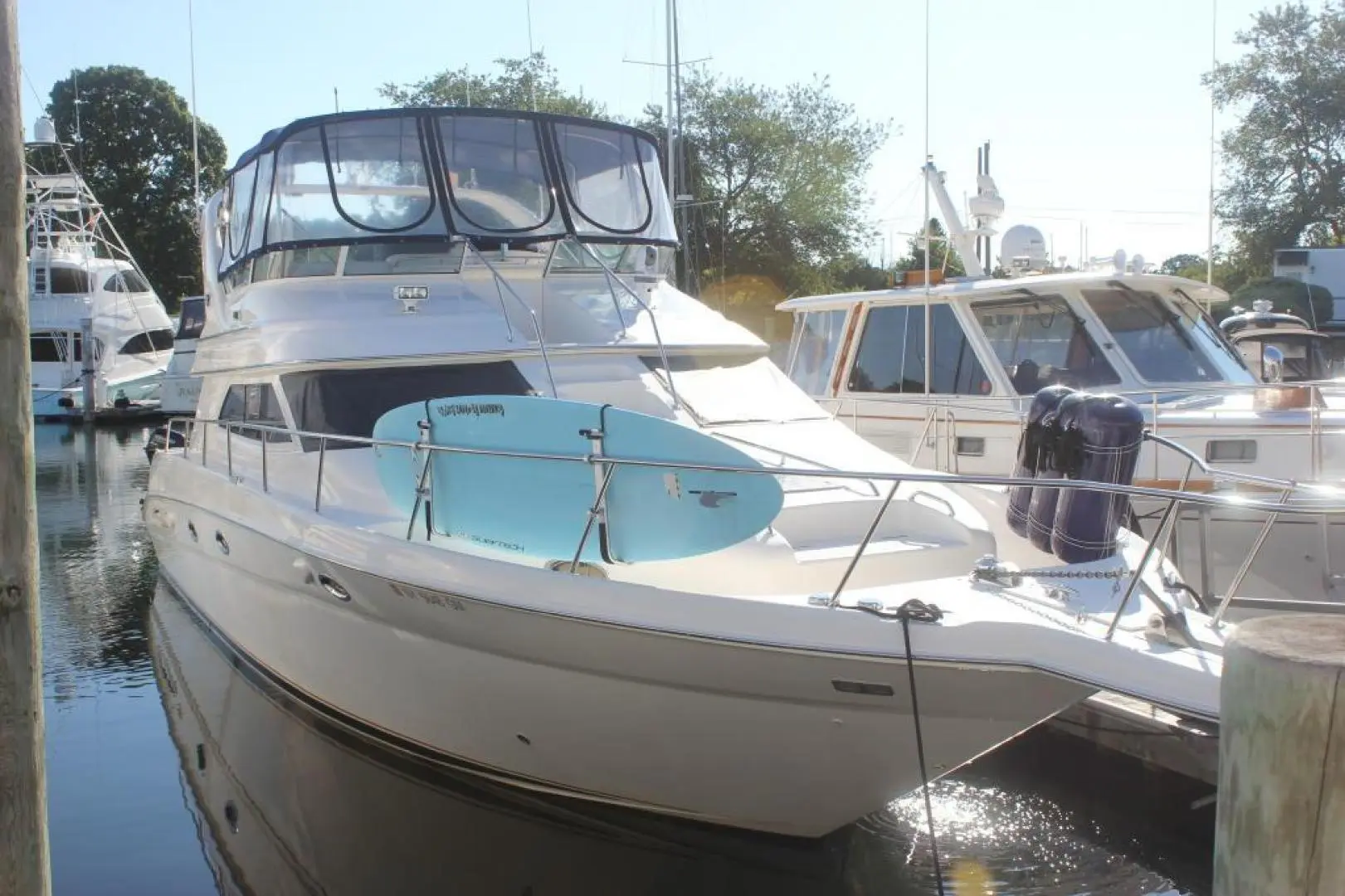 2002 Sea Ray 450 express bridge