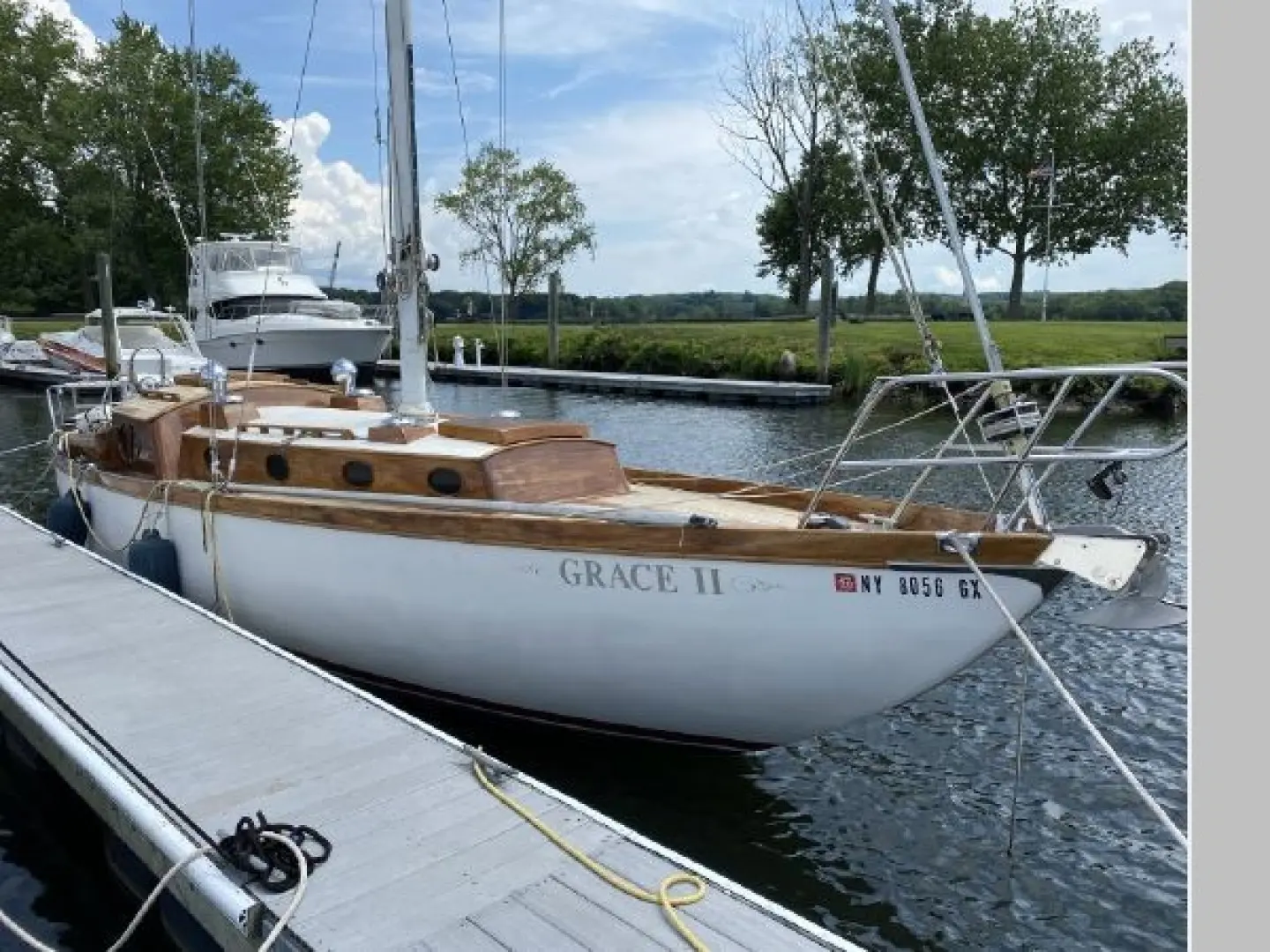 1996 Custom harris aft cockpit sloop