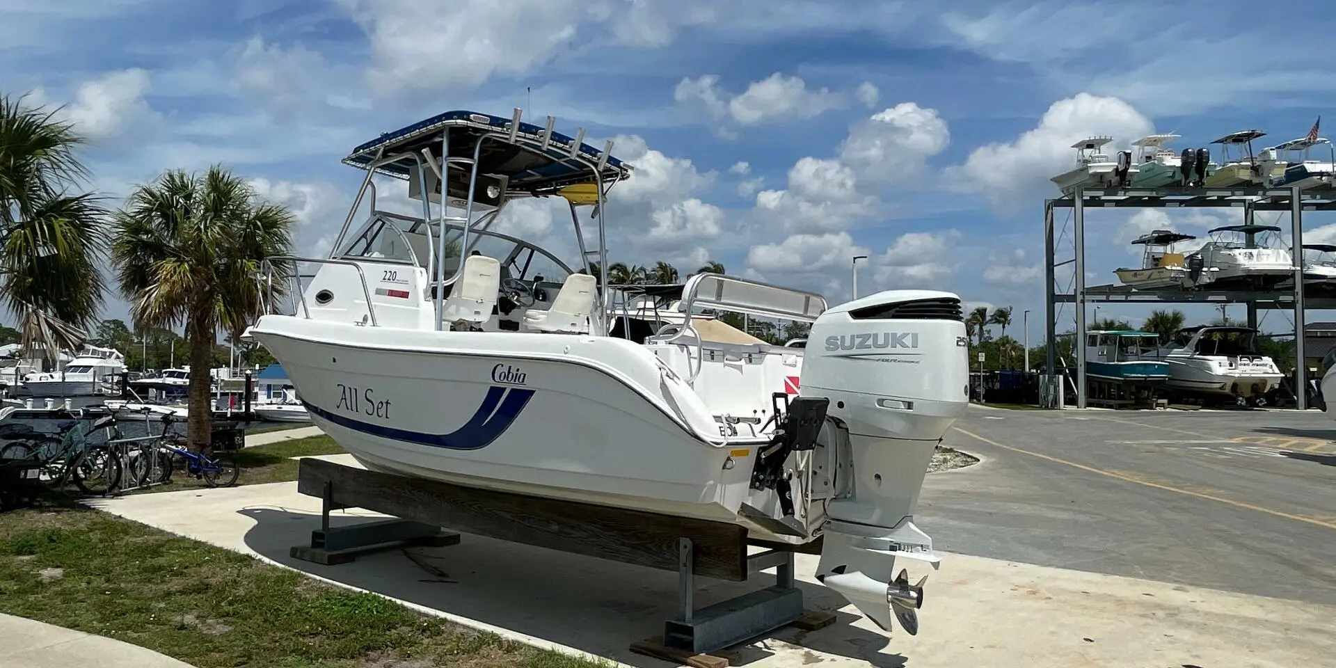 2000 Cobia Boats 220 walkaround