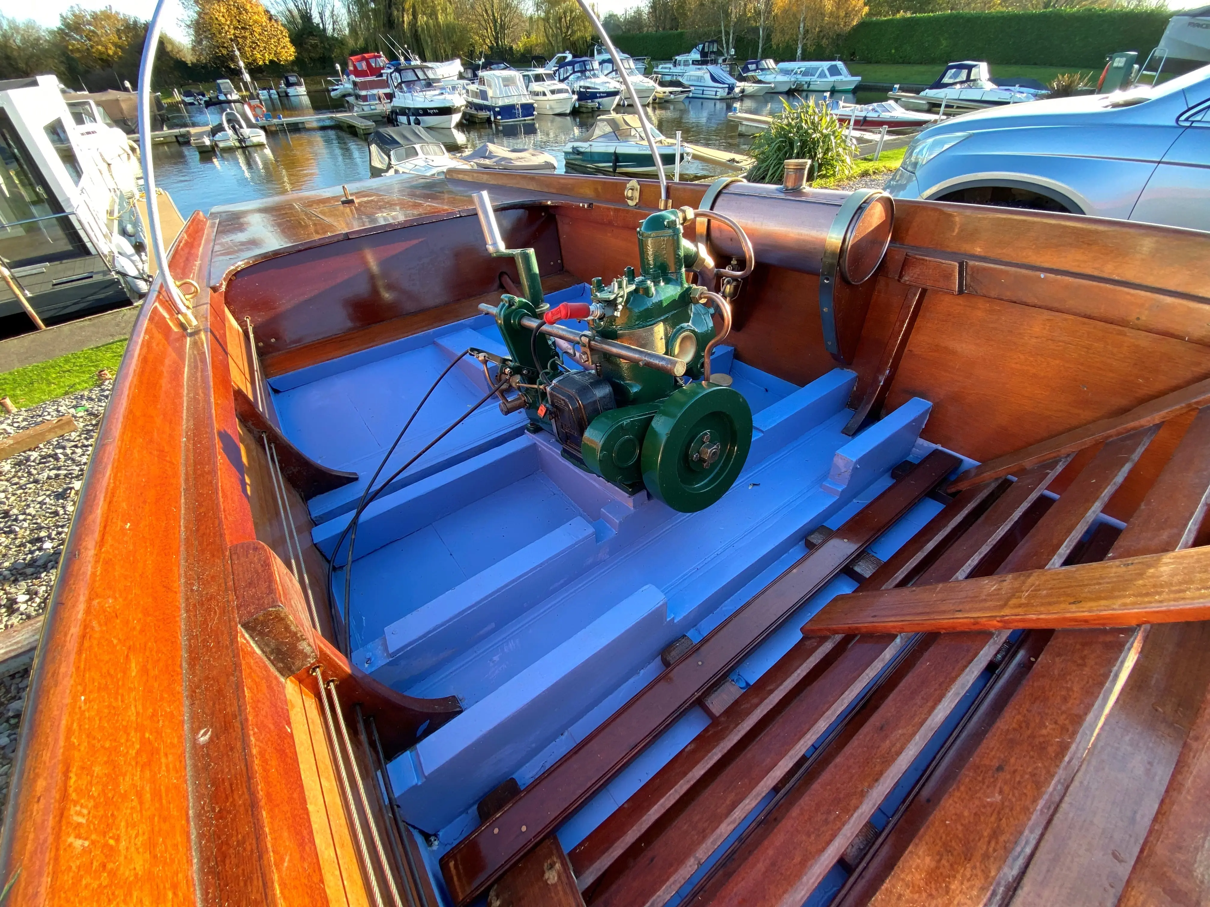 1960 Custom classic mahogany punt