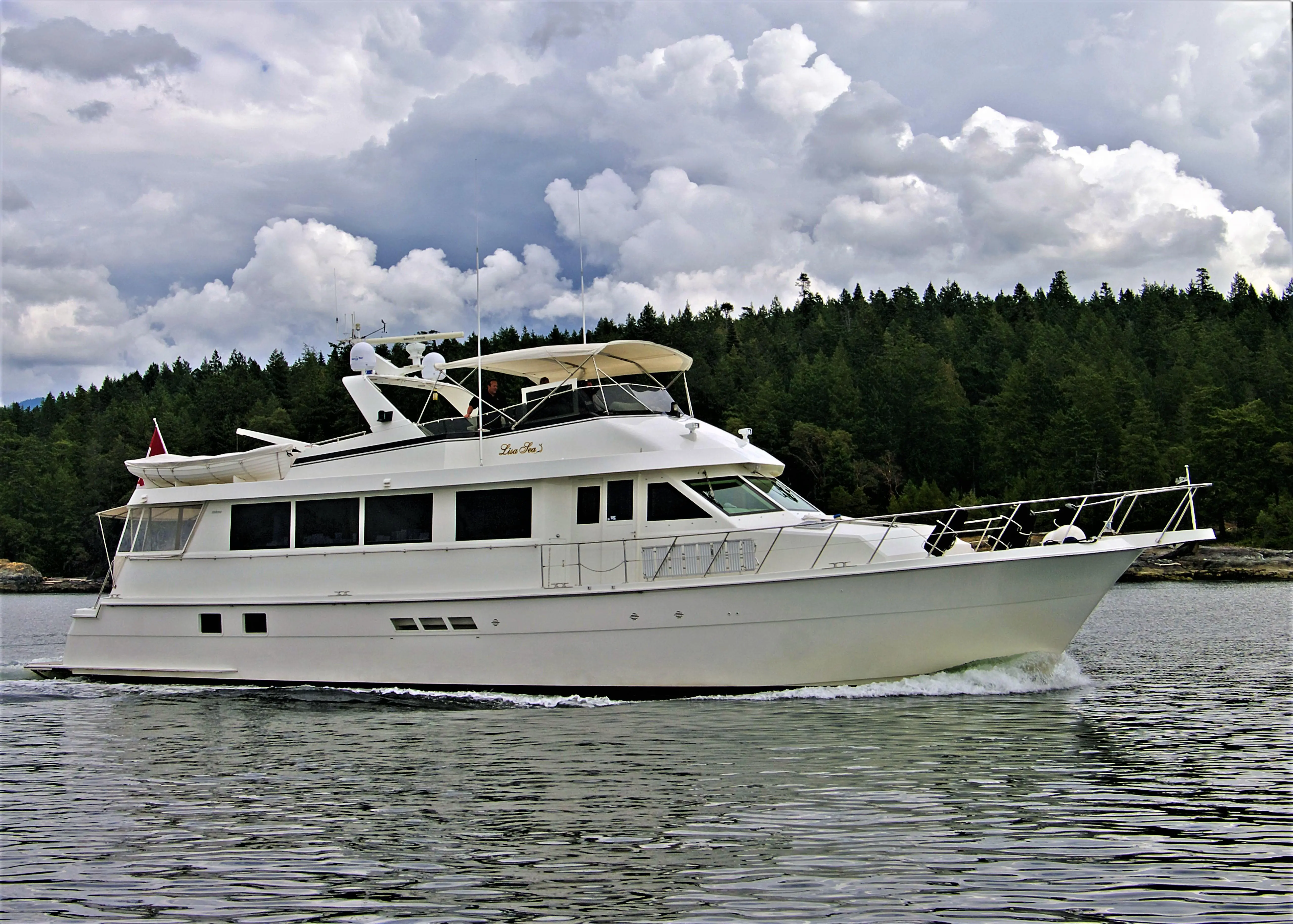 1996 Hatteras 74