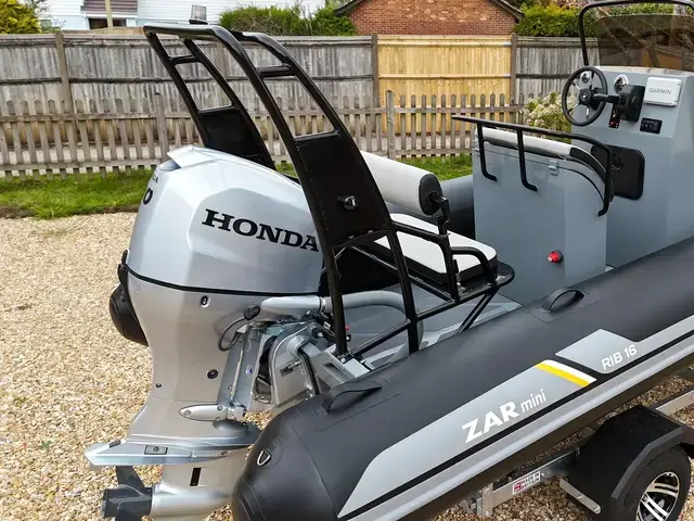 Zar Mini Boats Rib Pro 16 + Honda Bf80 + Road Trailer