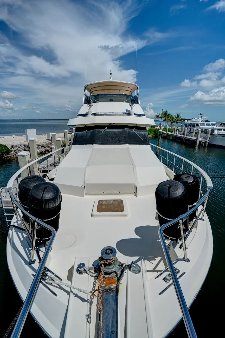 1988 Hatteras 70 cockpit motor yacht