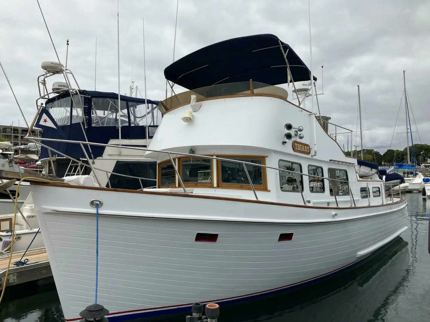 1969 Monk custom 38 trawler