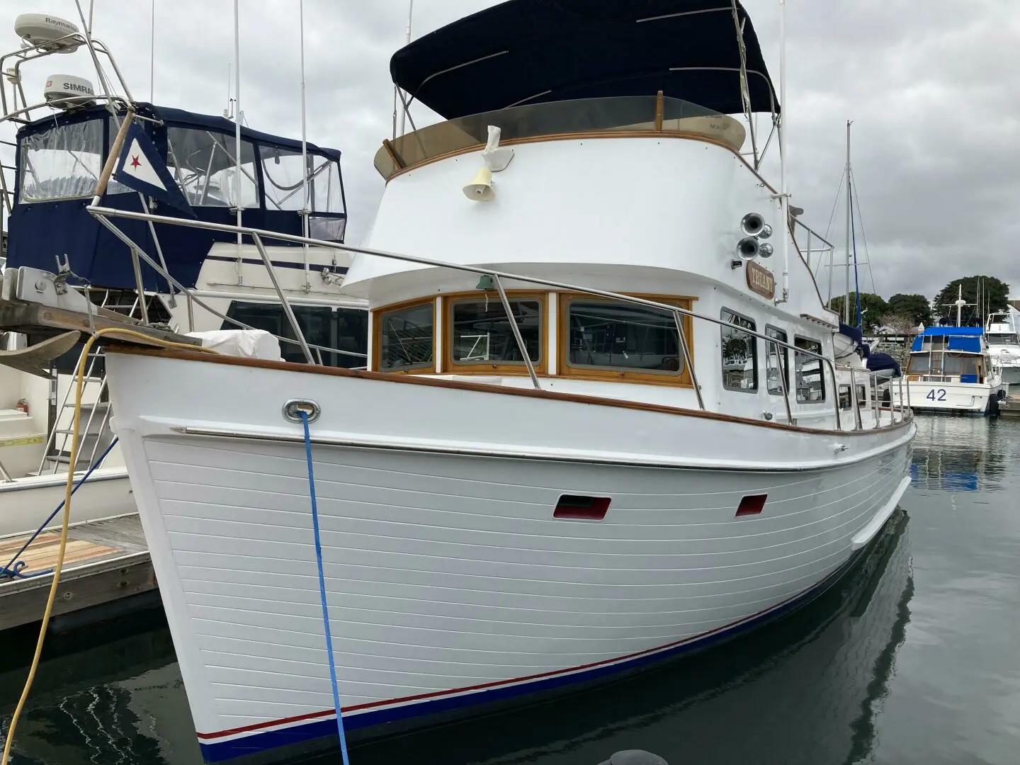 1969 Monk custom 38 trawler