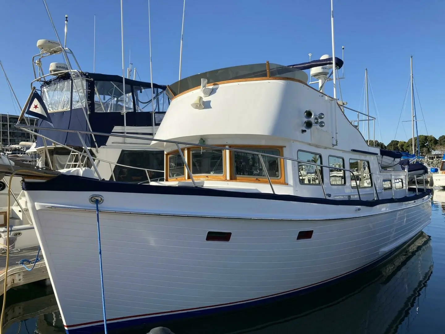 1969 Monk custom 38 trawler