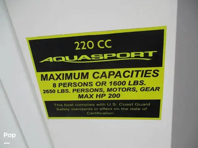 AquaSport Boats 220 CC