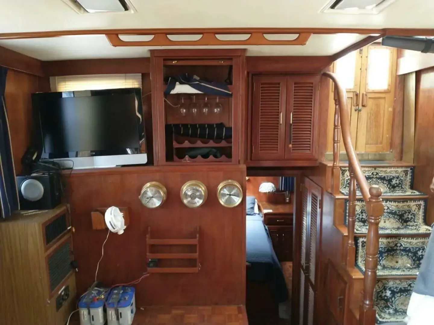 1982 Ocean 43 flush aft deck trawler