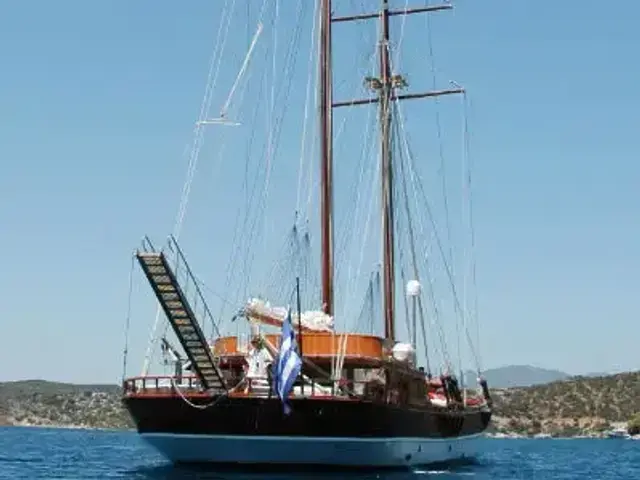 wooden Yawl Motor Sailer 38m.