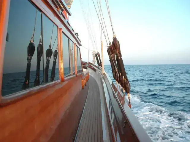 wooden Yawl Motor Sailer 38m.