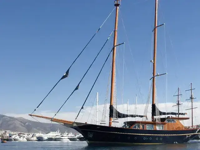 Custom wooden motor sailer 35m.