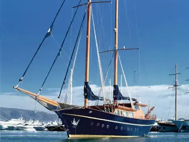 Custom wooden motor sailer 35m.