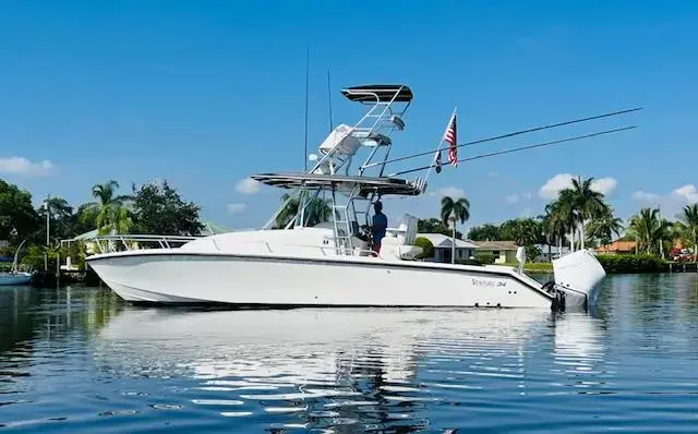 1999 Venture 34 walkaround with tower