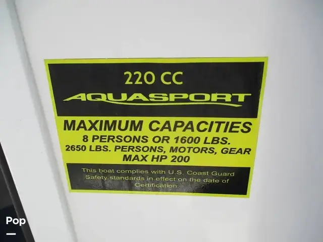 AquaSport Boats 220 CC