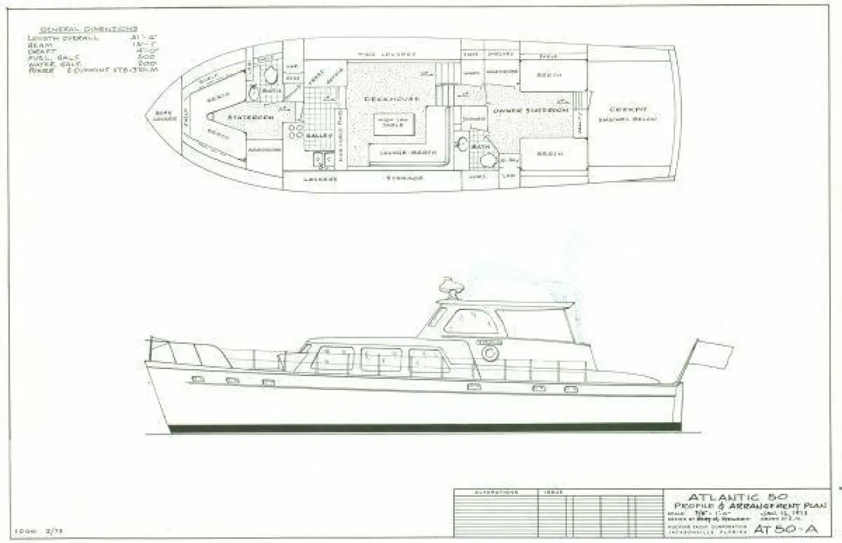 1972 Huckins atlantic 50