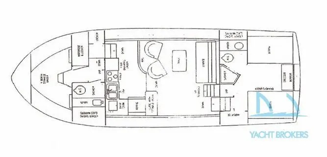 1980 Bertram 42 aft cabin