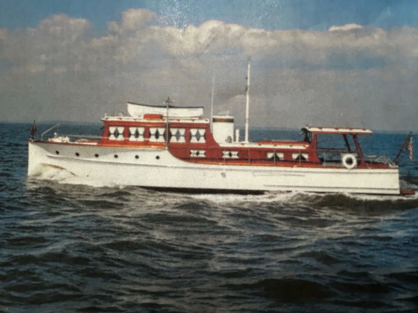 1930 American acf 47' motor yacht