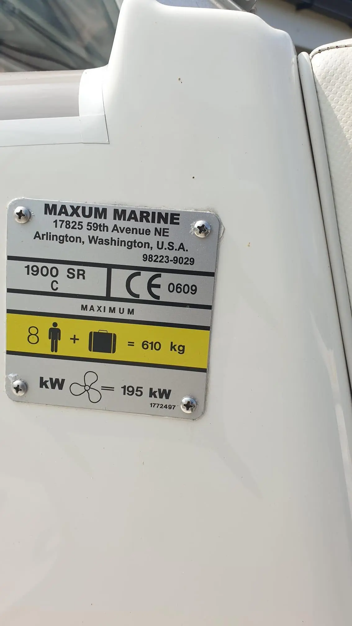 2005 Maxum 1900 sr3