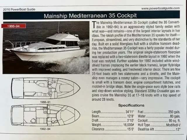 Mainship 35 Mediterranean