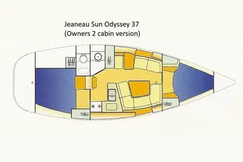 2000 Jeanneau sun odyssey 37 (2 cabin)