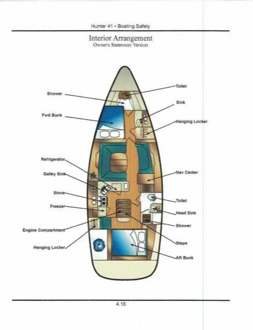 2012 Hunter deck salon