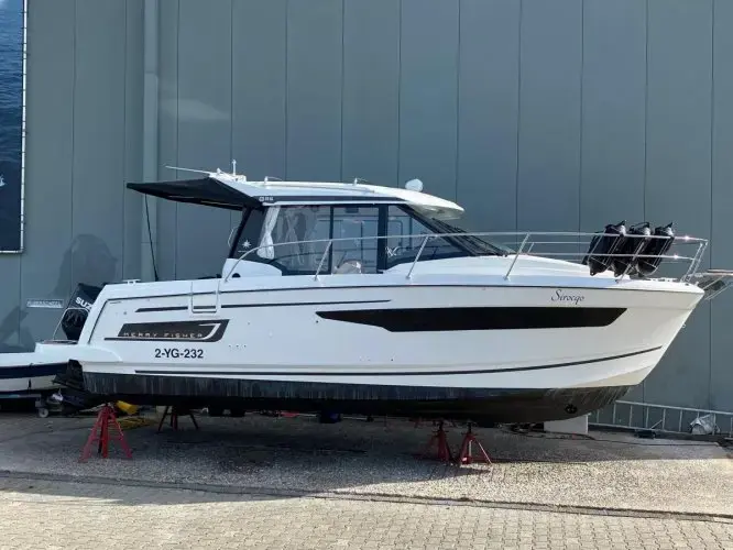 2022 Jeanneau merry fisher 895 offshore met joystick suzuki electric steer by wire stuursysteem