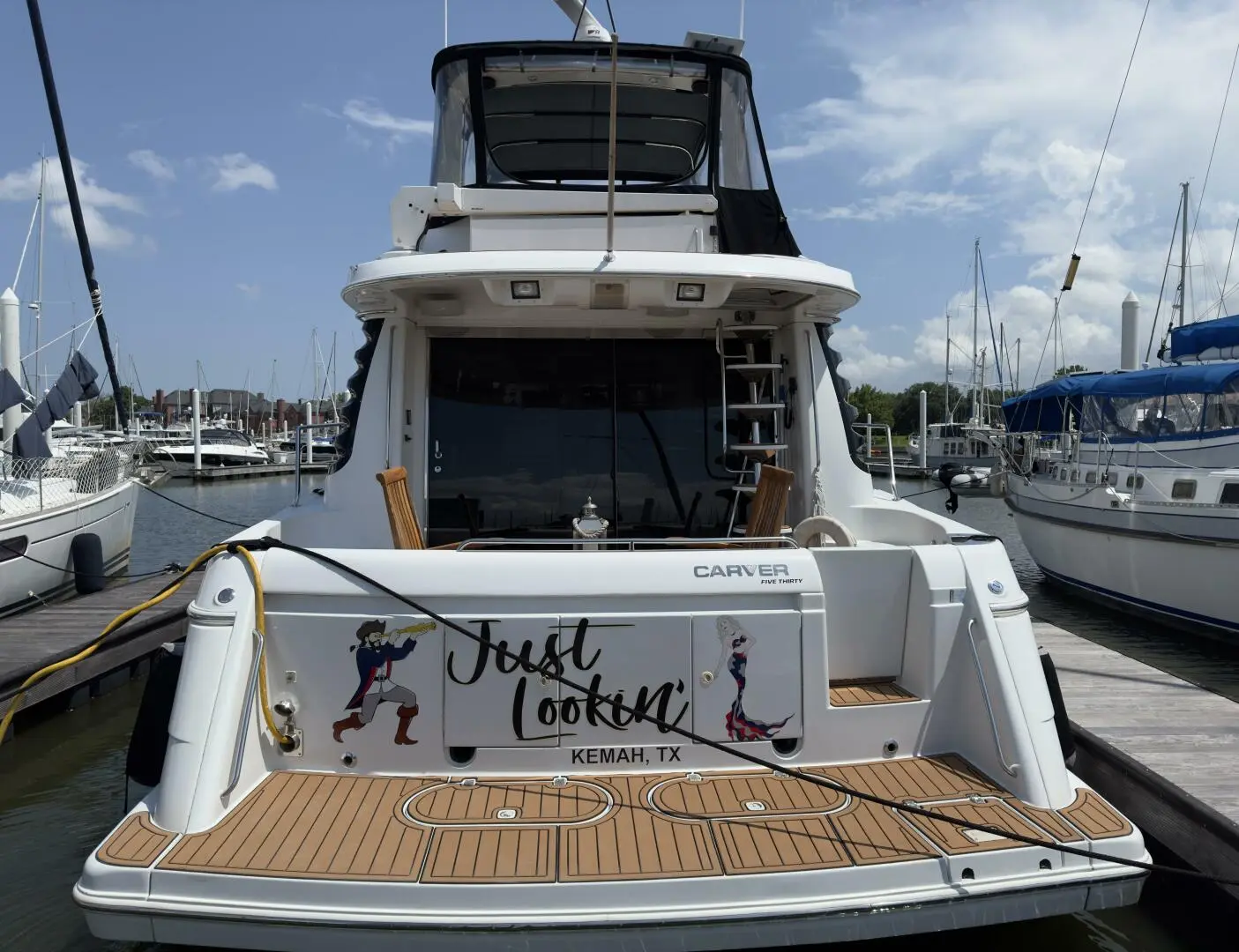 2000 Carver 530 voyager pilothouse